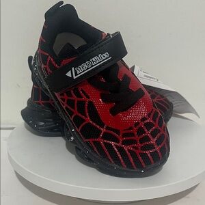 Kids Red Spider Web Sneakers